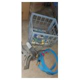 Hose mounting brackets , and flat hoses