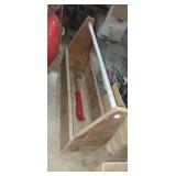 Wooden hand made tool box