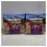 2 impeckables fruit&worms 30 oz seed cakes