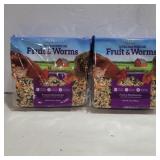2 impeckables fruit&worms 30 oz seed cakes