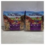 2 impeckables fruit&worms 30 oz seed cakes