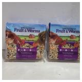 2 impeckables fruit&worms 30 oz seed cakes