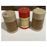 (3) vintage Aladdin brand thermos containers