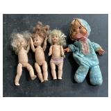 1970 Mattel Baby Bears doll & 3 vintage plastic