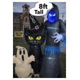 Halloween Inflatable Decoration Lot ï¿½ 8 Foot Tall