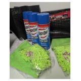 New Cleaning Items. Drop Cloths, Rags, Oven