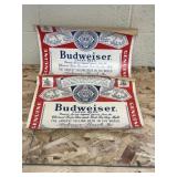2 vintage Budweiser advertising paper posters