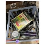 Camping cookware, wasp trap enamelware mugs