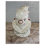vintage McCoy Pottery clown head cookie jar