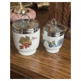 vintage Royal Worcester porcelain egg coddlers