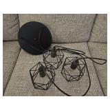 Black 3 light hanging Ceiling Fixture