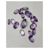 Light purple cultured stones mixed sizes