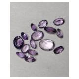 Light purple cultured stones mixed sizes