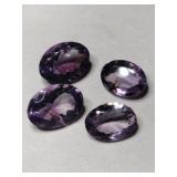 purple cultured stones mixed sizes
