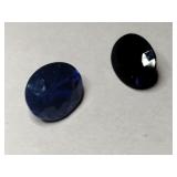 1 Dark  purple  1 dark blue cultured stones