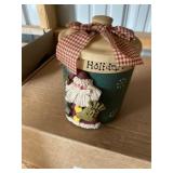 Happy holidays, Santa goodie jar