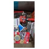 Vise , gas cap, ponchos , scraper and more