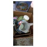 Glass candy dishes and mismatched oriental