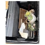 Display case, book ends, other decor