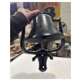 Cast Iron Longhorn Bull Dinner Bell