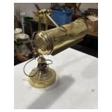 vintage brass banker's or piano desk lamp
