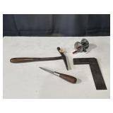 CS Osborne saddle maker's strap hammer, old