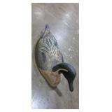 18in Wooden hand carved duck decoy