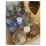 Collection of decorative glasses and collectible