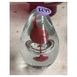 Water splash art glass paperweight