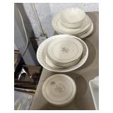 Mid-Century melamine/china featuring a wheat