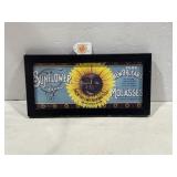 6 x 12' framed black Americana advertising