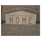 Wood & metal wall sign - 20x10