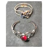 2 vintage cuff bracelets
