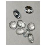 Clear  cultured stones mixed sizes