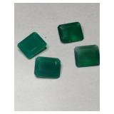 Green cultured stones mixed sizes