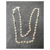 Silver cane necklace marked 925.    .185oz