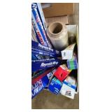 Aluminum foil and wax paper