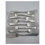 8 Lunt Sterling Dinner Forks  419 grams