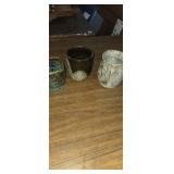 3, 4-5inhand made glazed pottery pieces