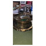 Assortment of silver plated dinning ware , punch