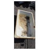 2 meatal cast iron sinks