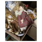 Box full of dolls