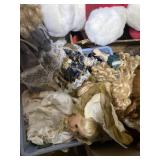 Crate full of dolls
