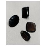 Smokey  cultured stones mixed sizes