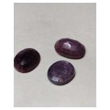 Dark  purple cultured stones