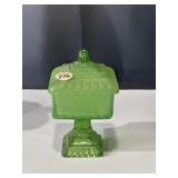 Jeannette Glass 'Wedding Box' frosted green