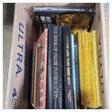 National geographic magazines, finance books