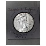 2017 American eagle  .999 fine silver 1 oz one