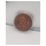 Pirate 1 Ounce Copper Coin