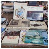 8 art history books mostly large coffee table